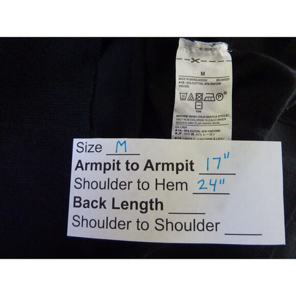 Banana Republic Lightweight Black Sweater Top Medium - Picture 5 of 5